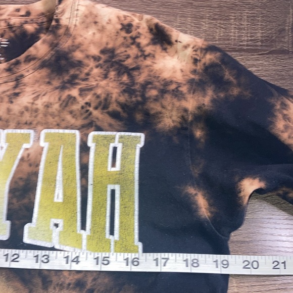 Pre Owned Aaliyah - Bleached Longsleeve - 2010s Medium Vintage T-Shirt - Picture 6 of 9